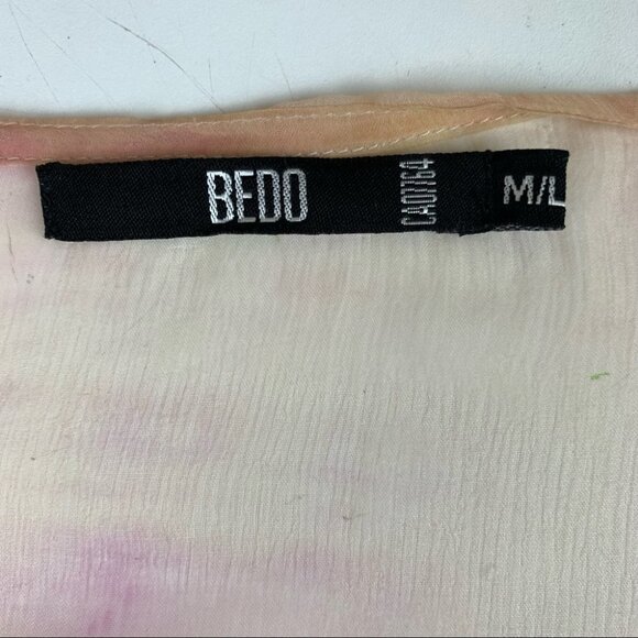 Bedo Sheer Gauzy Beaded Tunic Top Cover-up - Picture 4 of 11